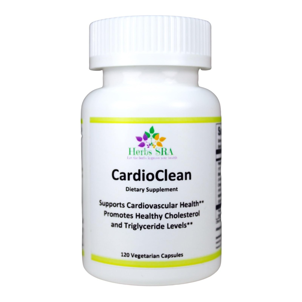 CARDIOCLEAN Omega-3 and Black Garlic Supplement – Supports Healthy Cholesterol, Triglycerides & Circulation – Daily Cardiovascular Wellness Formula – 120 Vegetarian Capsules