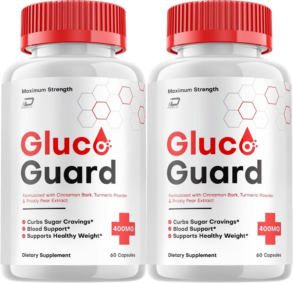 Gluco Guard Capsules, GlucoGuard Advanced Supplement, Alle natürlichen Formel, um gesunde Levels zu erhalten, maximale Stärke tägliche Formel, GlucoGuard Capsules Bewertungen (2 Pack - 120 Kapseln)