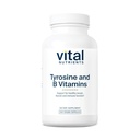 Vital Nutrients Tyrosine and B Vitamins - Thyroid, Immune, and Nerve Support Formula - Adrenal Support Complex - Gluten, Dairy, Soy Free - Non-GMO - 100 Capsules