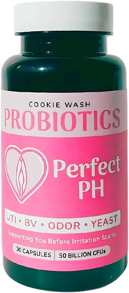 Piškotek Perfect PH Probiotiki za ženske - PH Balance, Digestive, UT, & Feminine Health - 50 milijard CFU - 14 Unikatni sevi za ženske - 30 CT