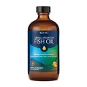 GNC Triple Strength Fish Oil Liquid Supplement, Wild Deep Ocean Caught. with 1000mg EPA DHA Omega 3s, for, Heart, Brain, Skin, Eye, Joint Health, Natural Orange Flavor, 8 Fl Oz, 47 Servings