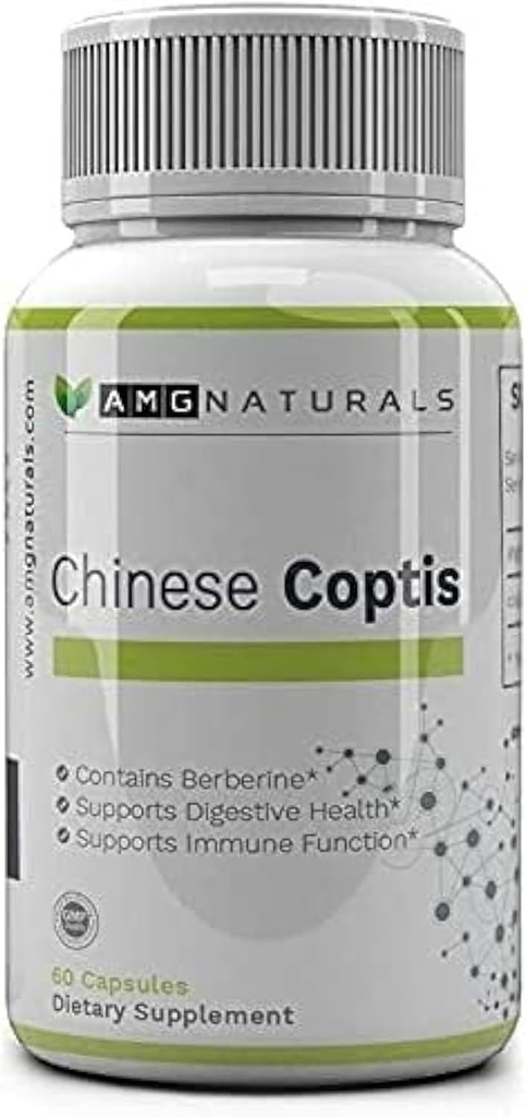 Китайский Coptis (coptischinensis) - No Binder, No fillers - Potent Whole Herb Huang Lian Su - Goldthread 550mg Berberine Coptisine - Packaging May Vary