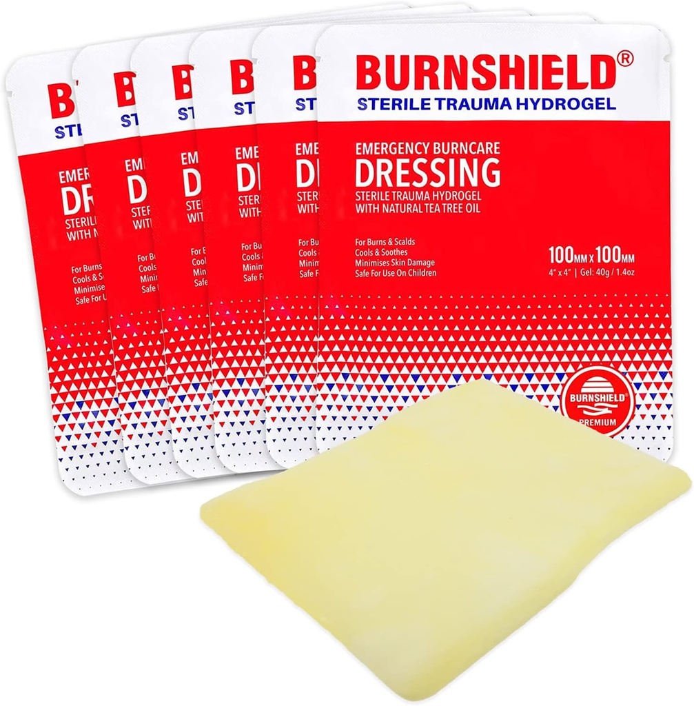 Burnshield 4" X4" burn y phục, Sterile - 6 Count