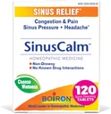 Boiron SinusCalm Tablets for Sinus Pain Relief, Runny Nose, Congestion, Sinus Pressure, Headache - 120 Count (Pack of 2)