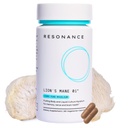 Resonance Lions Mane 01™ - Premium Organic Lion's Mane Mushroom Supplement | Fruiting Body Extract & Pure Mycelium | Liquid Culture Mycelium with Erinacine A | Focus, Nerve & Brain Health| 60 Capsules