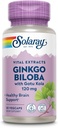 SOLARAY Ginkgo Biloba ekstrakt Gotu Kola - Ginko Biloba kapslid aju tervise toetamiseks - Vegan, Lab kontrollitud, 60-päevane garantii - 60 serveerimist, 60 VegCaps (30 VegCaps)