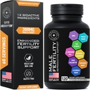 Erkekler için Fertness Supplements - çinko, Maca, Ashwagandha, L-Arginine - Erkek Vitality Conception for Him - Count and Motness Gebelik Aid - Vitaminler ve Erkek Fertness Desteği Tamam - 120 Pills