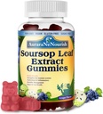 Sugar Free Soursop Gummies med Probiotika & Fiber 100 Millioner CFU 'er, Organic Soursop Leave Extract med C-vitamin B-Complex for fordøjelig Gut sundhed, energibalance, immunboost