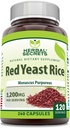 Herbal Secrets Red Yeast Rice 1200 Mg per Serving, 240 Veggie Capprovement