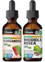 BIO KRAUTER Schisandra Tincture 2 Fl. Oz. & Rhodiola Rosea Tincture 2 Fl. 오즈.