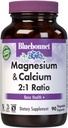 Bluebonnet Nutrition Magnesium & Calcium 2:1 Ratio, Bone Health*, Non-GMO, Vegan, Kosher Certified, Gluten-Free, Soy-Free, Dairy-Free, 90 Vegetable Capsules, 30 Servings