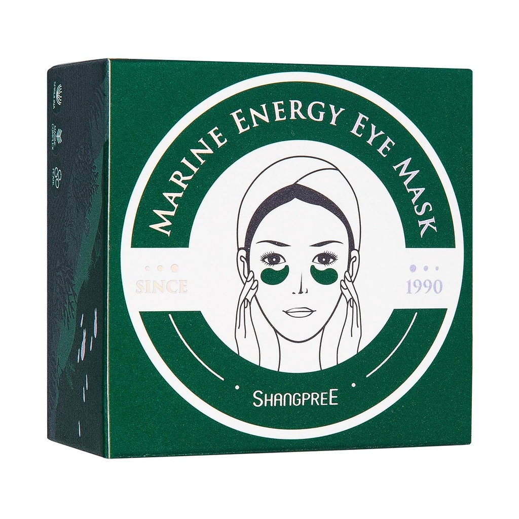 Маска для очей SHANGPREE (30 парних масок) під патчами очей, Premium Korean Skin Care (Marine Energy)