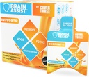 כיסוי שלושה Brain Assist Brain Supplement, Nutritional Focus תוסף עם Curcumin, Uridine, Orange Slice Brain נוזל תמיכה פורמולה, High Performance Memory