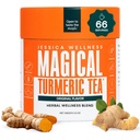 JESSICA WELLNESS Magical Turmeric Tea with Ginger, Black Pepper and Stevia | Turmeric Powder Organic Blend | 3.5 oz (Original Flavor)