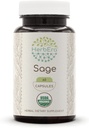 HerbEra Sage 60 Капсули, 500 мг, USDA Organic Sage (Salvia officinalis) Dried Leaf (60 Капсули)