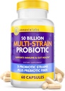 InnovixLabs Multi Strain Probiotics for Women & Men - Probiotic Supplement - 50 Billion CFU - Gut Health, Immununterstützung, Verdauung, Lactobacillus Acidophilus, Prebiotics und Probiotics, 60 Kapseln
