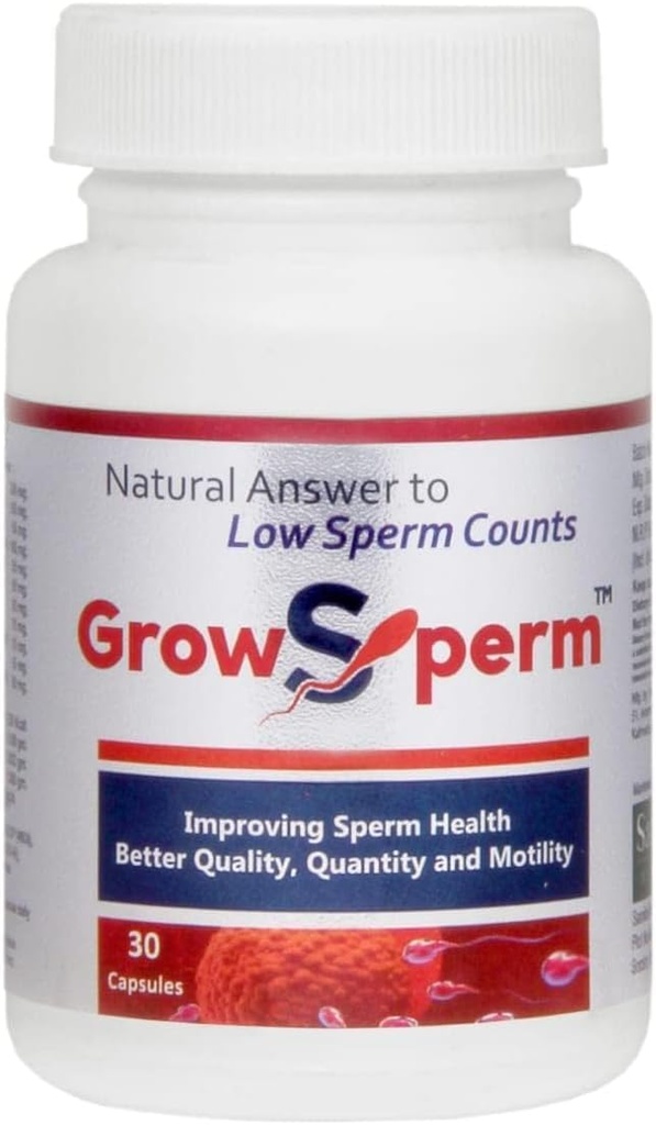 Aşağı Sperm Count - Kişi Fertility Supplement - Sperm Count və Motility Support / 30 Kapsüls