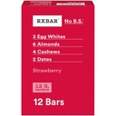 RXBAR Protein Bars, 12g Protein, Gluten Free Snacks, Strawberry, 22oz Box (12 Bars)