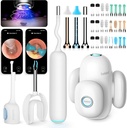 BEBIRD Home 30S Ear Care System - Ear Canal Cleaner with Flexiable Scope FHD Camera, UVC LED Light, Visual Ear- Drops Dropper, Wax Removal Tweezers to Clean Ear, 3 Set Cleaning Kits for Dewasa / Anak