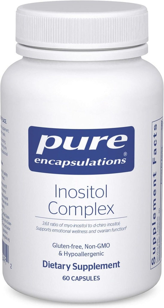 Pure Encapsulations Inositol Complex | supplement to Support Energy, Healthy Metabolism, and Ovarian Function* | 60 Capsules