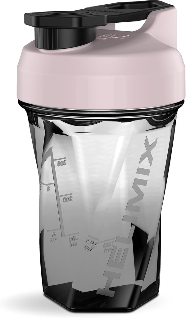 HELIMIX 1.5 Vortex Blender Shaker Bottle håller upp till 20oz | Inget Blending Ball eller Whisk | USA Made | Portable Pre Workout Whey Protein Drink Shaker Cup | Mixes Cocktails Smoothies Shakes | Top Rack Safe