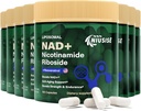 NAD Supplement, NAD Nicotinamida Riboside 900 Mg para homens e mulheres, NAD lipossomal+ Suplemento com Nicotinamida Riboside, Resveratrol e Quercetina, Energia, Boost NAD+, 800 Cápsulas