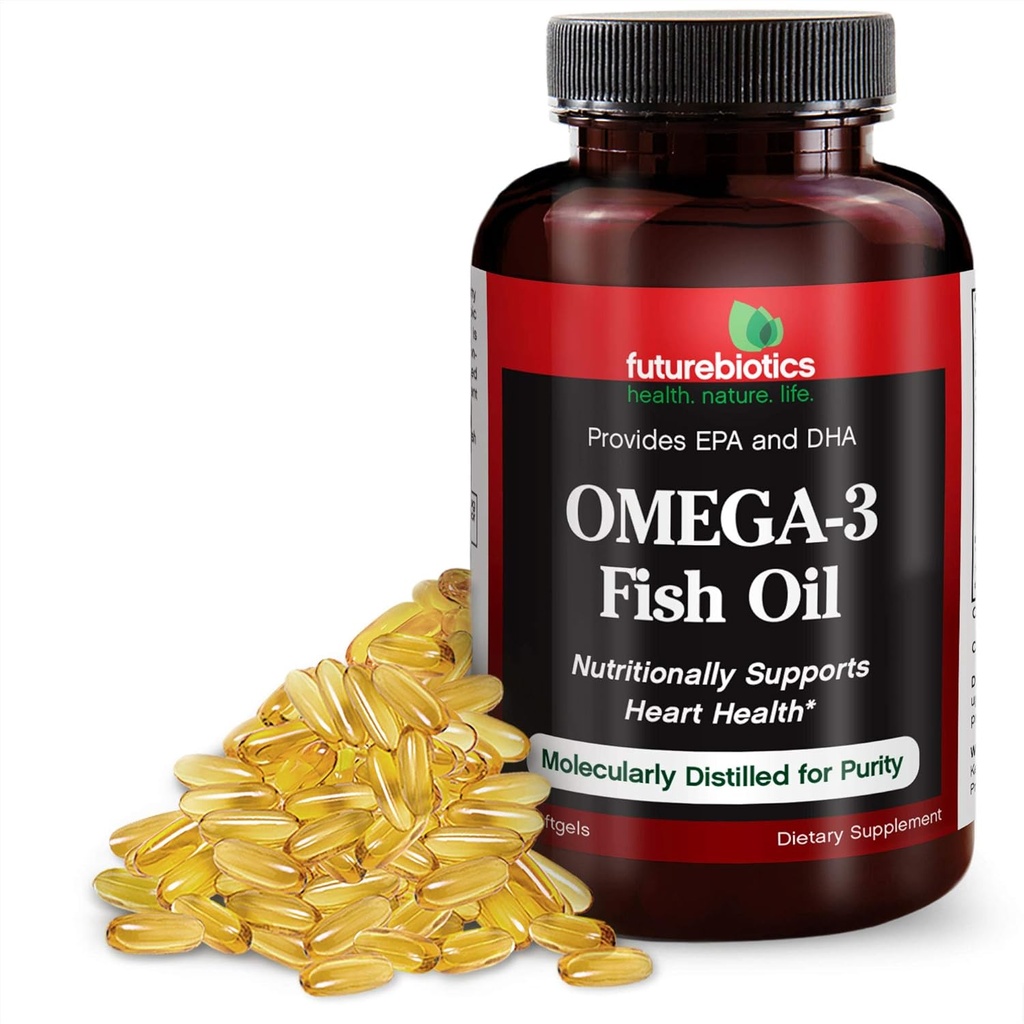 Futurebiotics Ulei de pește Omega-3, 100 de vase de softgel vegetarian