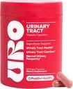 O Pontiiv URO Urinary Tract Sanitat suplementari per a Dones, 60 comte (Pon de 1) - Suport de Urinary Conbera complet de Pacraberry, Extreudor de D- Mannose, & Vimina C - Vegan & Guten-Free
