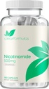 Vitamina B3 Nicotinamid 500mmg - Forma d' aviació alta de B3 Nicina Free per al cervell de l' aparença i la implementació d'Energia - NAD Precursor - fet en una instal·lació cGMP American (180 Servings)