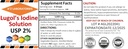 A2Z Organic Lugol's Iodine and Potassium Iodide 2% Solution 3000 mcg - Liquid Supplement Drops for Thyroid Support for Women & Men, Metabolism Health, Detox Boost -1 Fl Oz/Made in USA/Same Day Ship