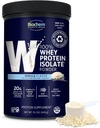 Biochem 100% Whey Isolate Protein - Vanilla Flavor - 15.1 Ounce - Подкрепете имунната система - Easy Digestible - Освежаващ вкус - 20 гр. вегетариански протеин - Аминокиселини