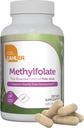 Zahler Methylfolate - Unterstützt gesunde fötale Entwicklung und Genetische Gesundheit - Methylierte Folsäure von 1000 mcg DFE L-Methylfolat - Kosher Non GMO Methyl Folate Supplement für Frauen (120 Kapseln)