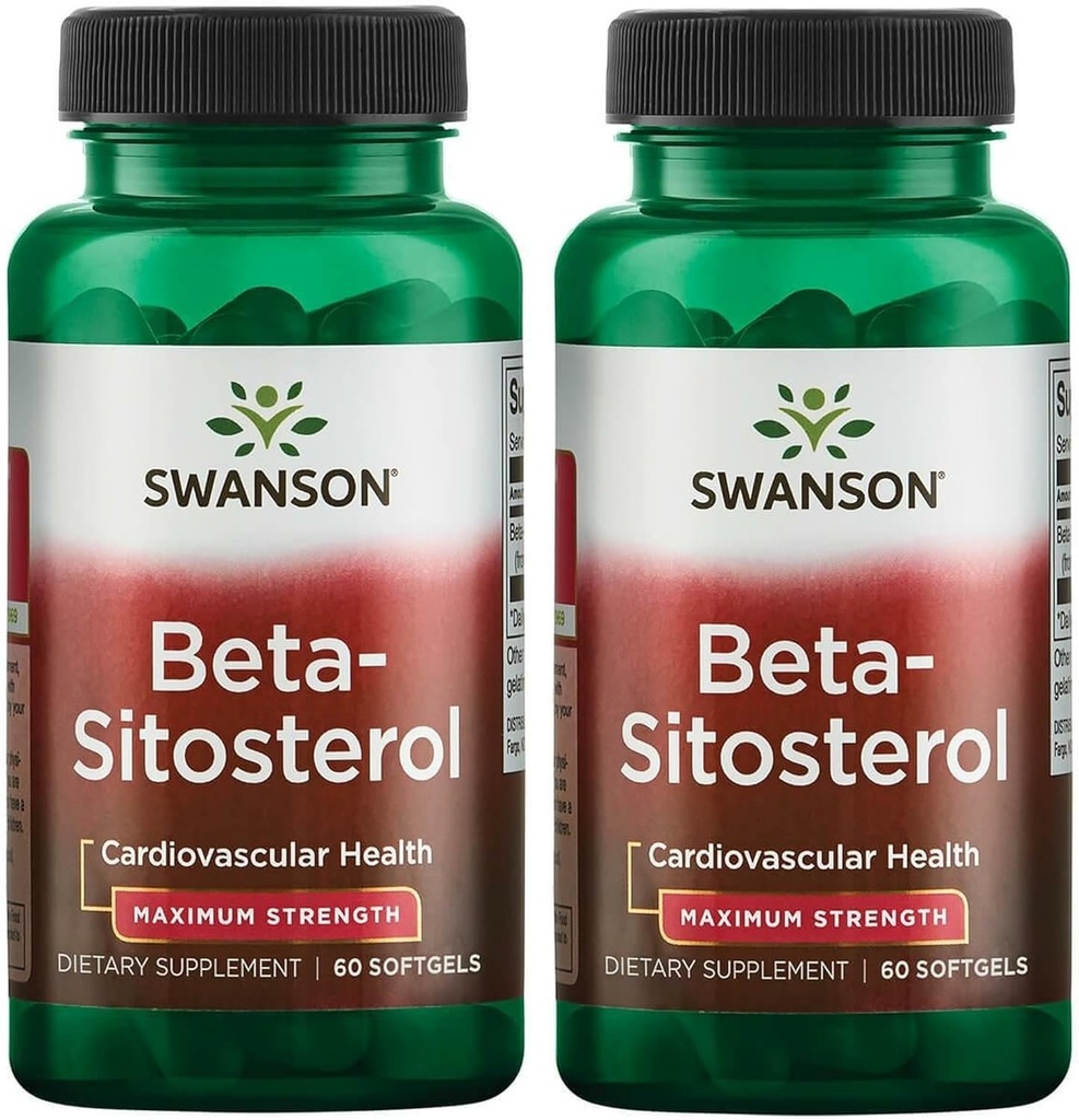 Swanson Beta Sitosterin - Plant Sterol Formula - (60 kapszula, 160mg egyenként) (2 csomag)
