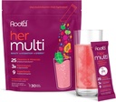 Root'd Multivitamine Powder for Women - 25 Vitamines & Minerals with 3X Electrolytes, 9 Organic Superfoods, Probiotics & Enzymes, Sugar-Free Multivitamine & Hydration 