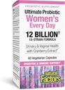 Naturfaktorer Ultimate Probiotic Women's Every Day - Digestive Health Support Supplement - Probiotisk tillskott för urinvägs- och vaginal hälsa - 60 vegetariska kapslar (60 portioner)