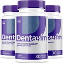 (3 Pack) Dentavim, Dentavim Capsules, Dentavim High Công thức Pills, Dentavim Tất cả các chất béo tự nhiên cho bảo vệ miệng, Dentavim Reviews, 90 Capsules cho 3 tháng.