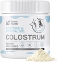 Colostrum Supplement Pulver til mennesker - Økologisk Bovin Colostrum Supplement til Gut Sundhed, og immunforsvar - Unflavored (73 Servere)