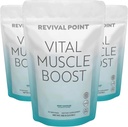 Vtal Muscle Boost- Premium myHMB and Vitamin D3 supplement for Adults - Patented HMB Powder 3000mg- for Healthy Muscles, Energy " Vibrant Active Life- Supports Protein Synthesis " Strength
