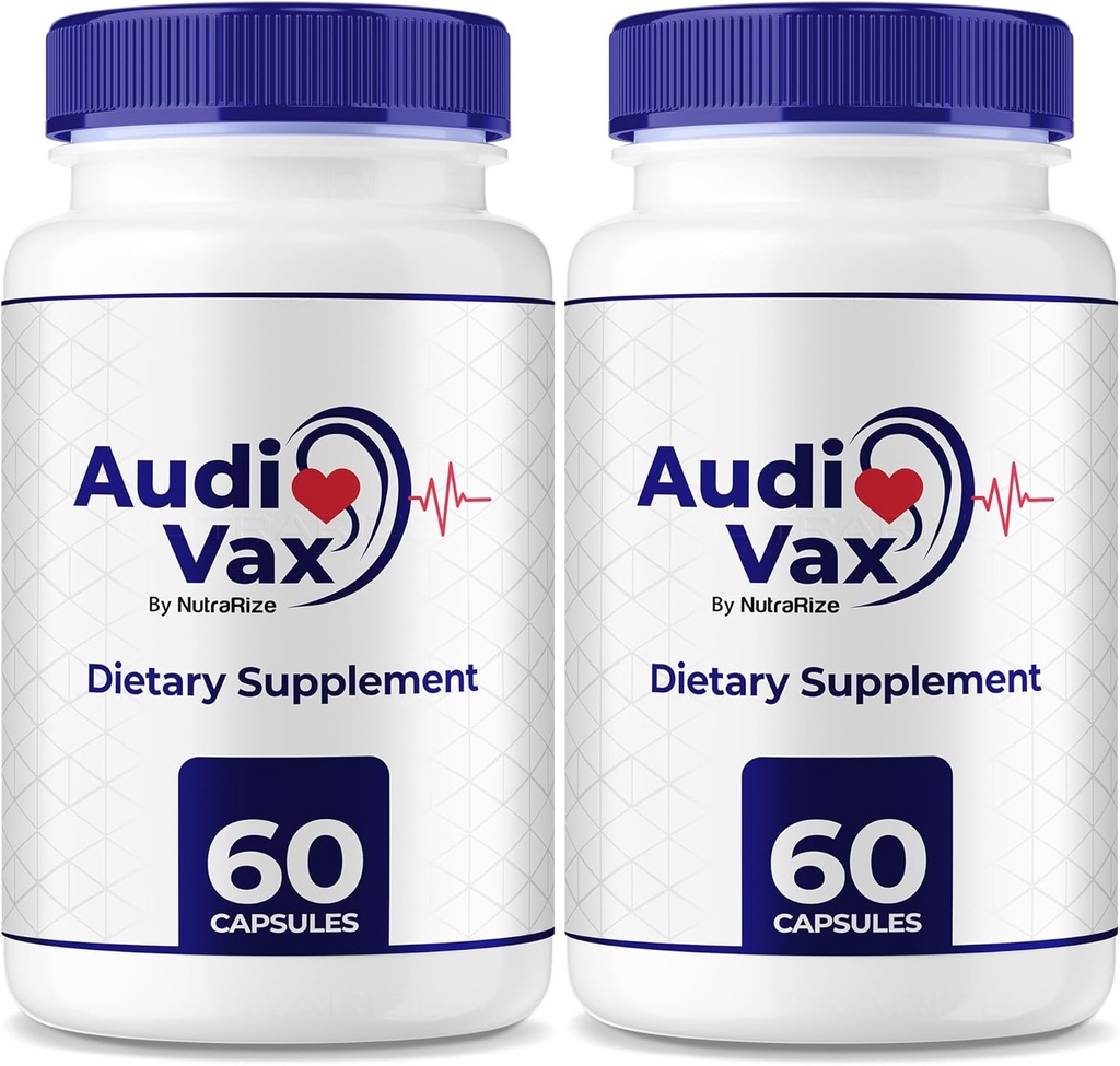 (2 Pack) Audivax - Audi Vax Advanced Max Ear Support, Formula Naturală pentru Promovarea Inner Ear Health, Audi Vax Putere maximă pentru Heading Health, Official Auditory Pills, Audivax Reviews (120 Capsule)