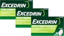 Каплети Excedrin Болі, додаткова міцність 24 Ea (Pack of 3)