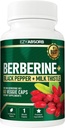 Bezlepkový Berberin 500mg, 60Veggie Capsule w/LA-3 AMPK Metabolický aktivátor