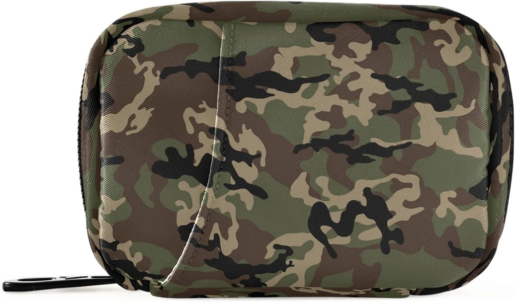 Militārā Camo Pill Box 7 Day Pill Case Travel Pill Organizators Bag ar zipper Portatīvais Weekly Case Compact Izmērs Vitamīnu piedevas turētājs