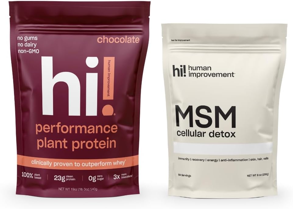İnsan optimallaşdırılması Şokolad Performansı Protein və MSM Cellular Detox Paket