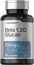 Horbäach Beta Glucan 1 3D 700 mg 90 Capsules Beta 1, 3, 1,6 D Glucan Non-GMO, Gluten free phụ trợ