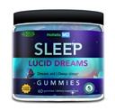 Lucid Dreams Deep Sleep - Mugwort Herb 5 htp Mucuna Pruriens Choline Supplements - Gummies Sugar Free Vegan 60 ct