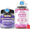 NEVISS melatoniin, D3-vitamiin ja B12-vitamiin kummid