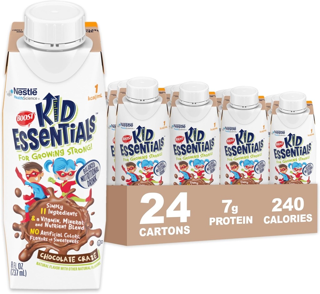 BOOST KID,S 1.0, Chocolate Craze 24 x 8 fl oz carton