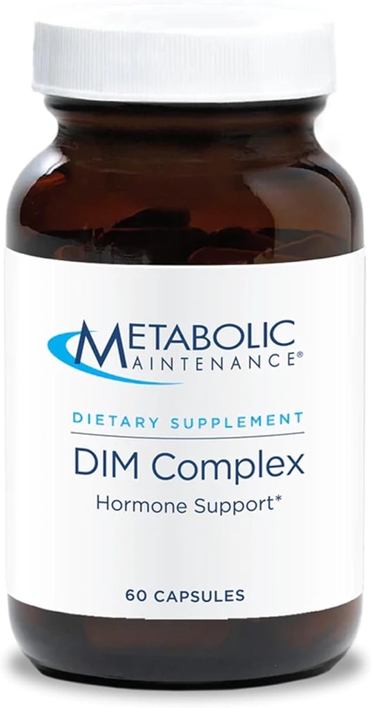 Metabolic Maintenance DIM Complex - 100mg DIM Supplemento per le donne e gli uomini, Diindolylmethane per l'equilibrio dell'ormone, l'estrogeno e il supporto per la salute del fegato - 60 capsule vegetariane (Pack of 1)