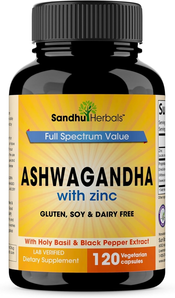 SANDHUHERBALS Sandhu Herbals Ashwagandha Papildinājums
