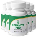 Keravita Pro - Natural suplementari amb vitamina C, Vitamina E, Te verd, Tuurmeric & Mushell per pel cabell & Nail NonGO, Stimulant- Free- Free-  used a The USA, GMP-Certified HEy 60 Goles - 6 de mes